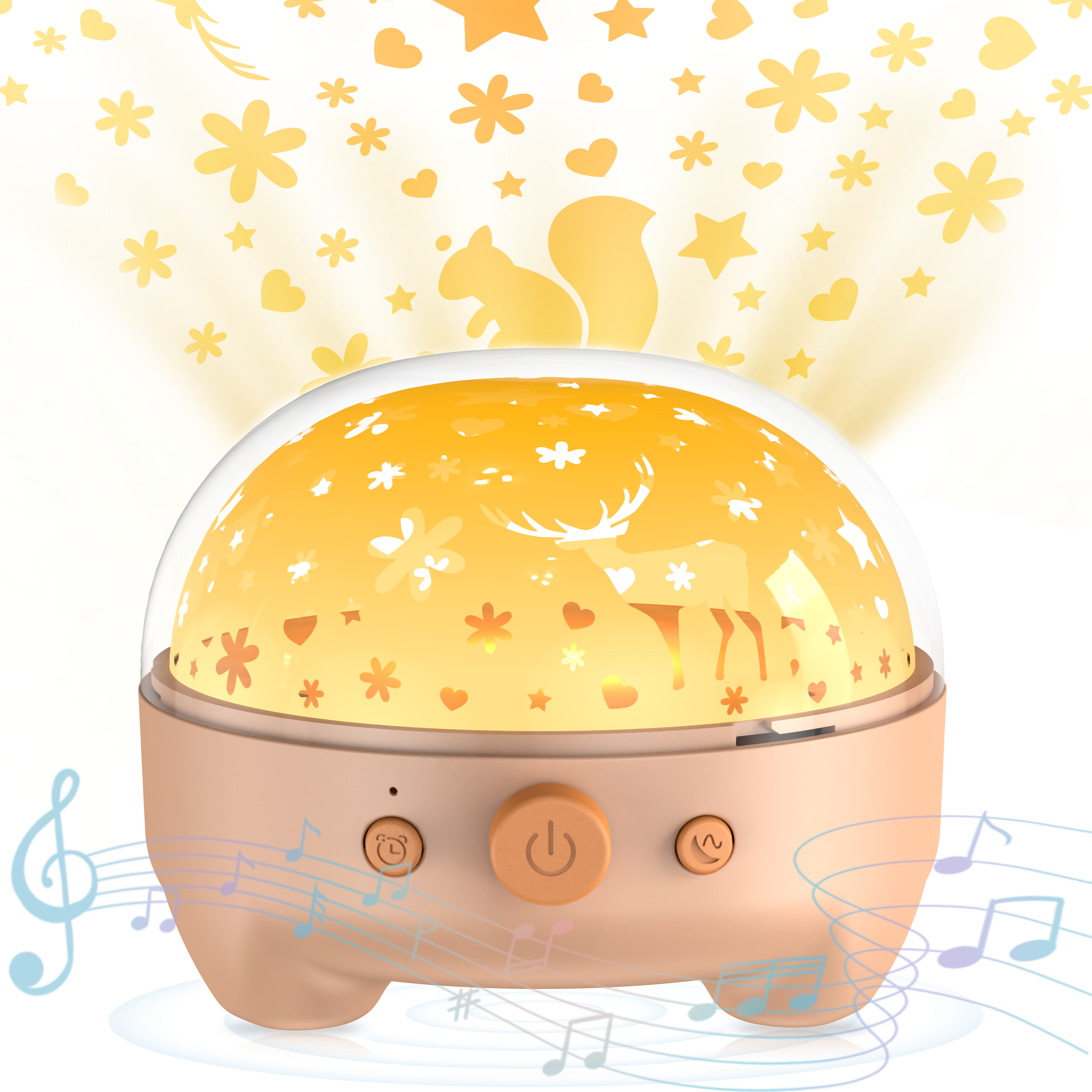 Baby Sound Machine & Night Light for Nursery | 3-In-1 White Noise Sound Machine, Dimmable Nursery Lamp & Projector | 20 Soothing Sounds, Baby Sleep Aid, Gift for Kids, Bedtime & Breastfeeding