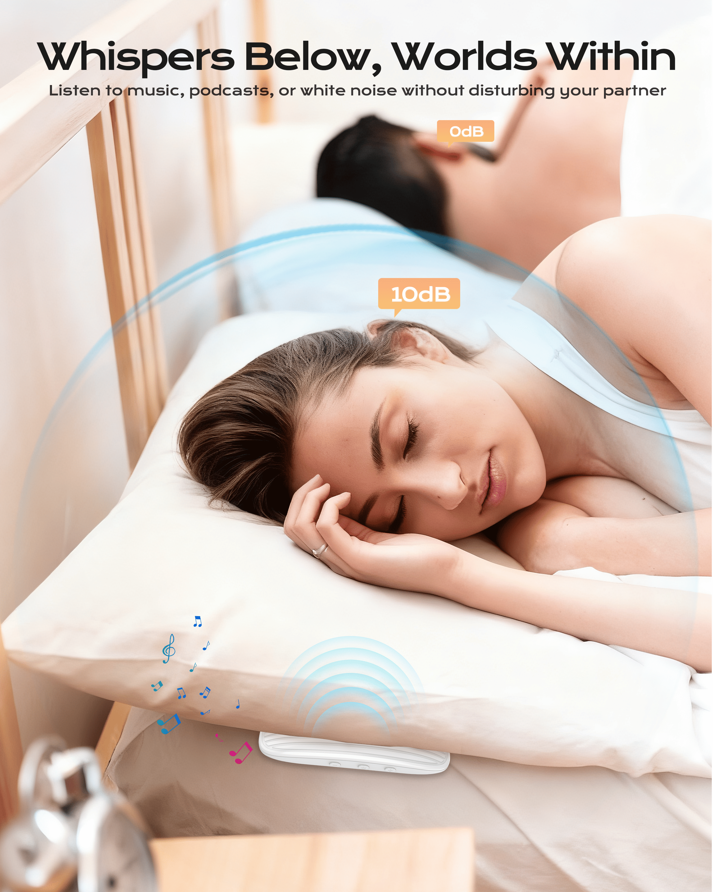 Bone Conduction Under Pillow Speaker
