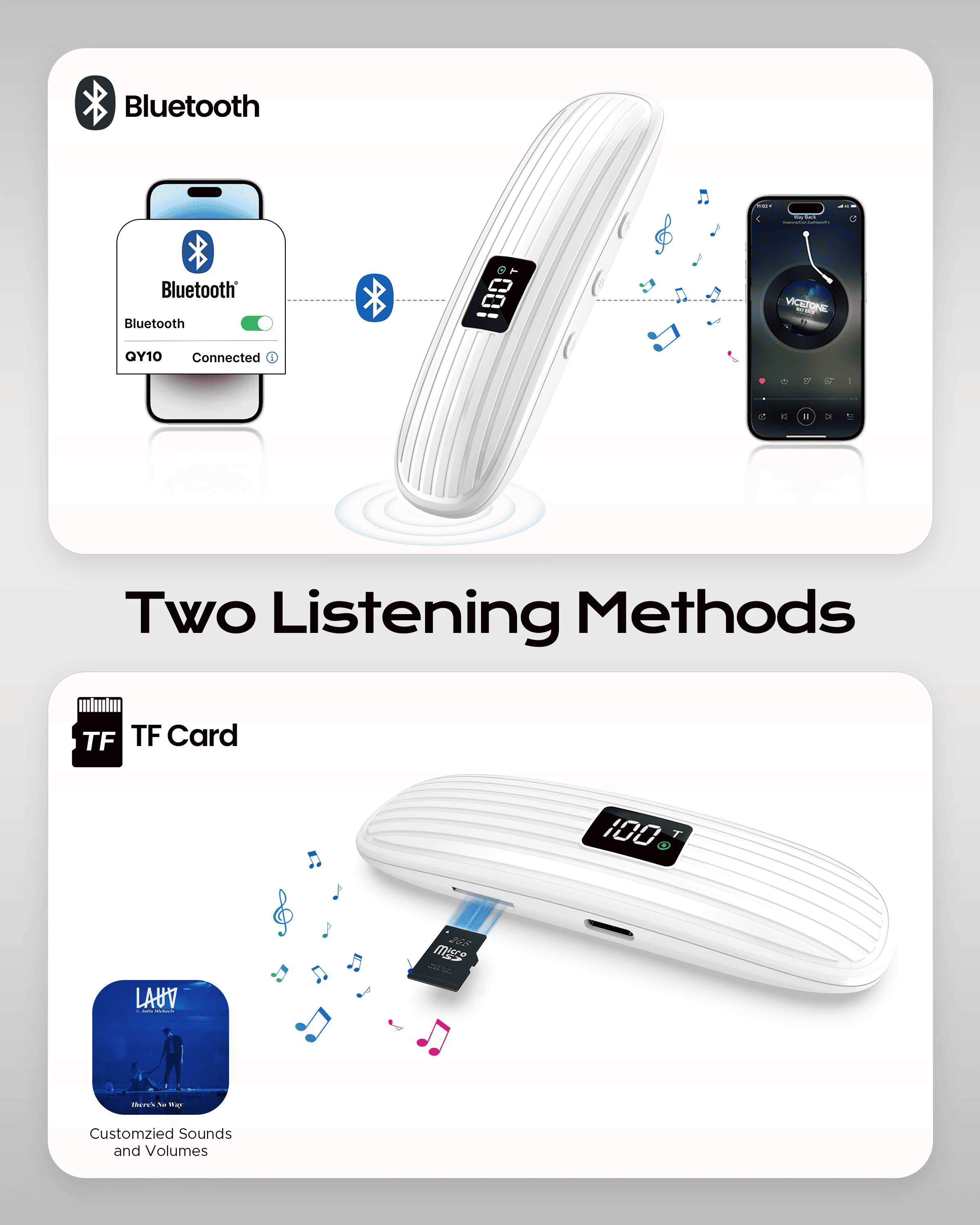 Bone Conduction Under Pillow Speaker